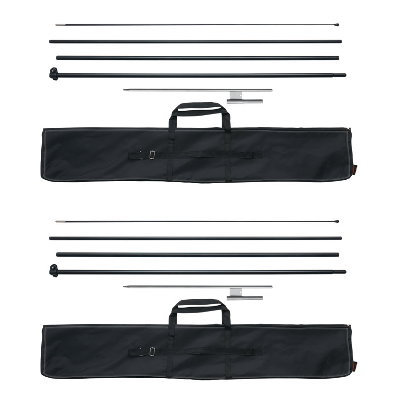 Dilcia Adjustable In-ground Flagpole
