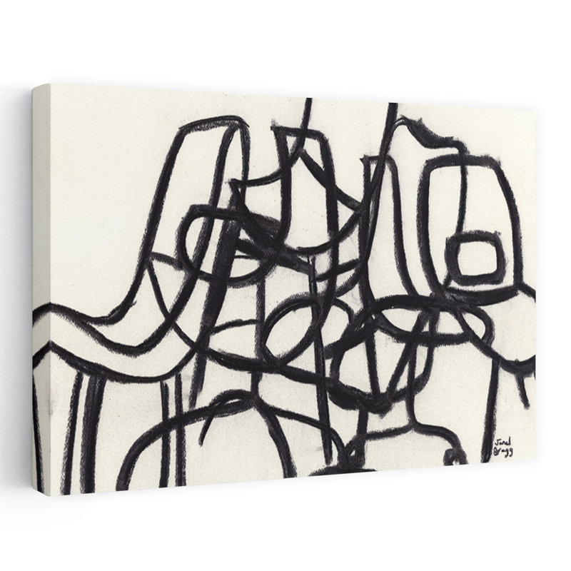 Contemporary Art Abstract Contemporary Wall Art by Janel Bragg - Wrapped Canvas Print, 30.48 cm H x 45.72 cm W