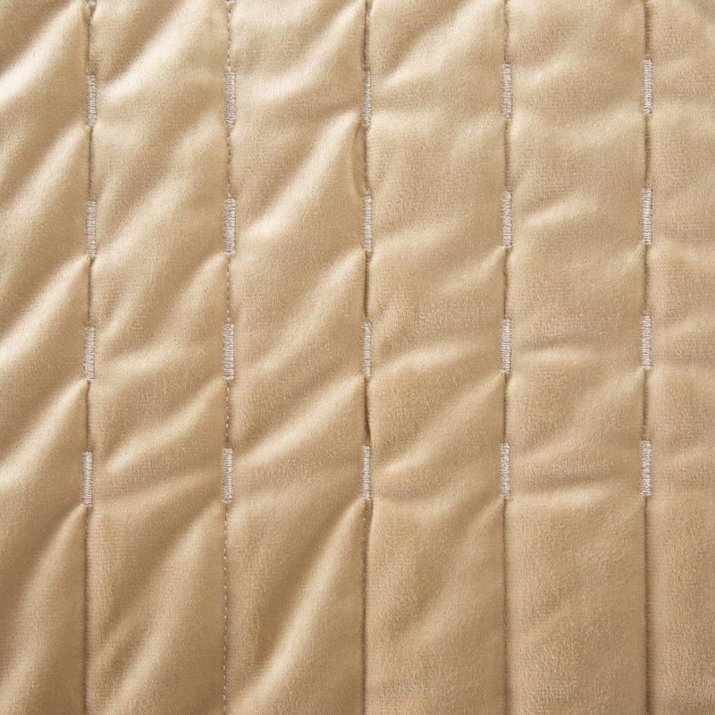 Gamada Geometric Shapes Bedspread, W220 x L240cm, Beige