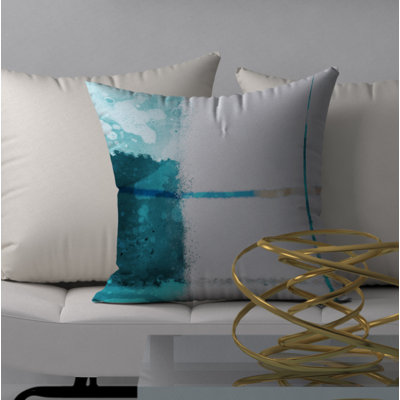 Abstract Reversible Throw Pillow