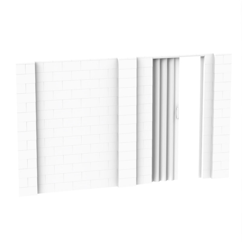 Ensemble mural bloc géant, Blanc, 144"