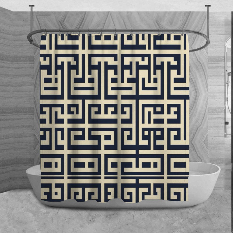 Rideau de douche Pangita, H 93 po x l 70 po