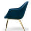Fauteuil 28 po en velours capitonné