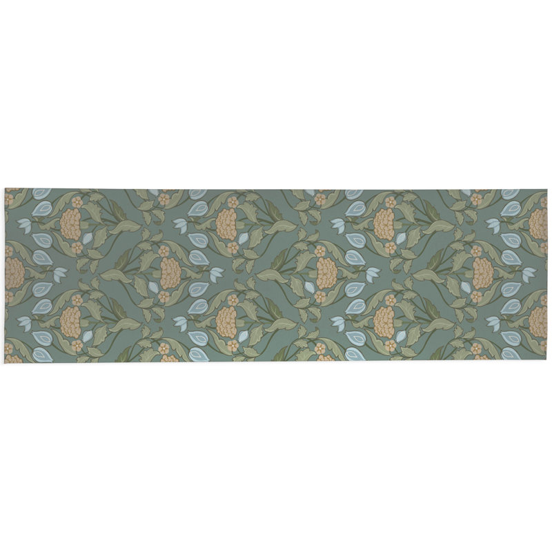 Piper Soft Step Outdoor Area Rug, Runner 8' x 2'6", Green