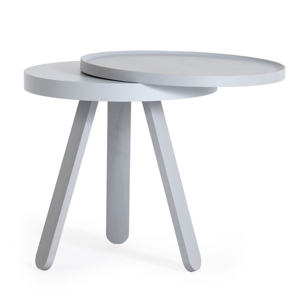 Solid Wood Tray Top End Table