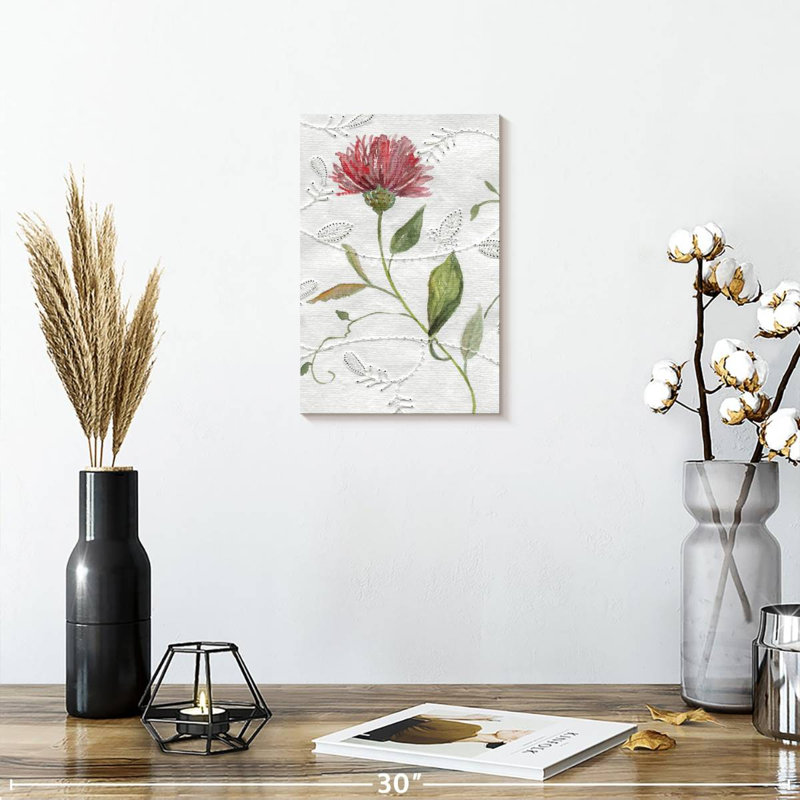 Broderie botanique Harnek I, H 12 po x l 8 po