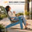 Modern Adirondack Chairs Set of 2 with Cup Holders All Weather HIPS Outdoor Chairs with Wide Armrests Oversized Plastic Patio Lounge for Lawn, Patio and Pool, Blue-802635852