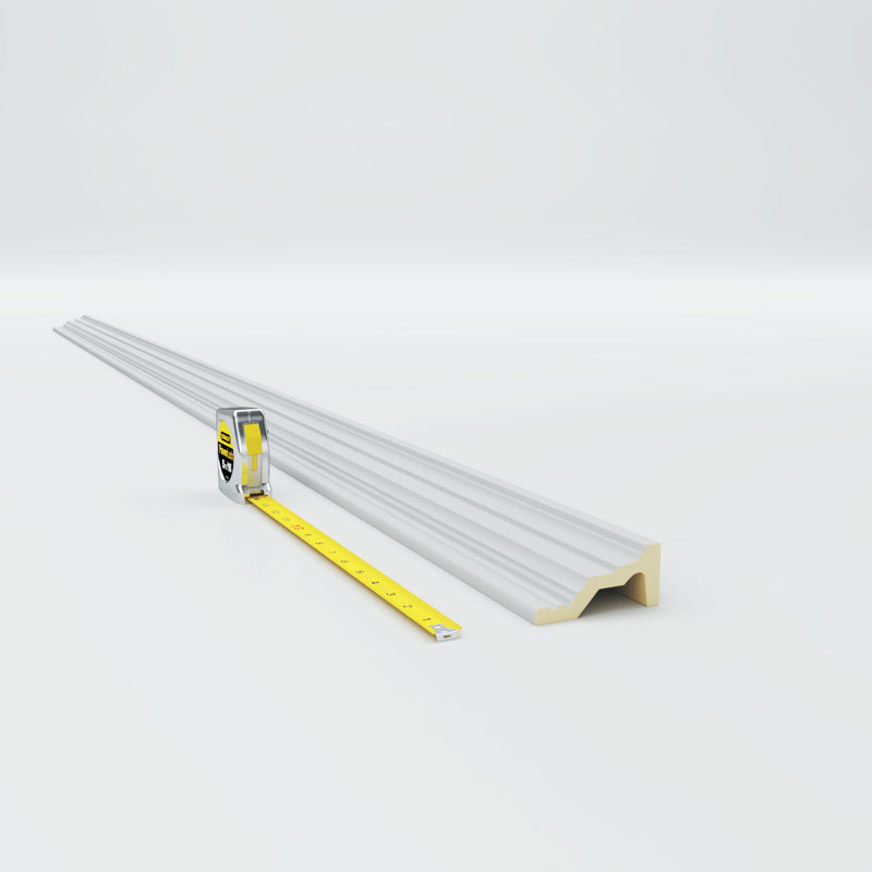 Primed Architectural Urethane Crown Moulding 7-ft 10-1/2-in