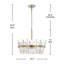 Lustre rond en cristal prisme 18,5 po Miara-1001975407