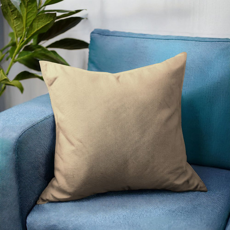 Throw Pillow Cover, Square 35cm, Beige