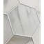 Carrelage mural de cuisine et de salle de bain hexagonal en verre grand format à bords droits Nature 8 po x 8 po Nature