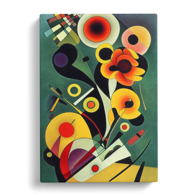 Wondrous Abstract Flowers No.5 - Wrapped Canvas
