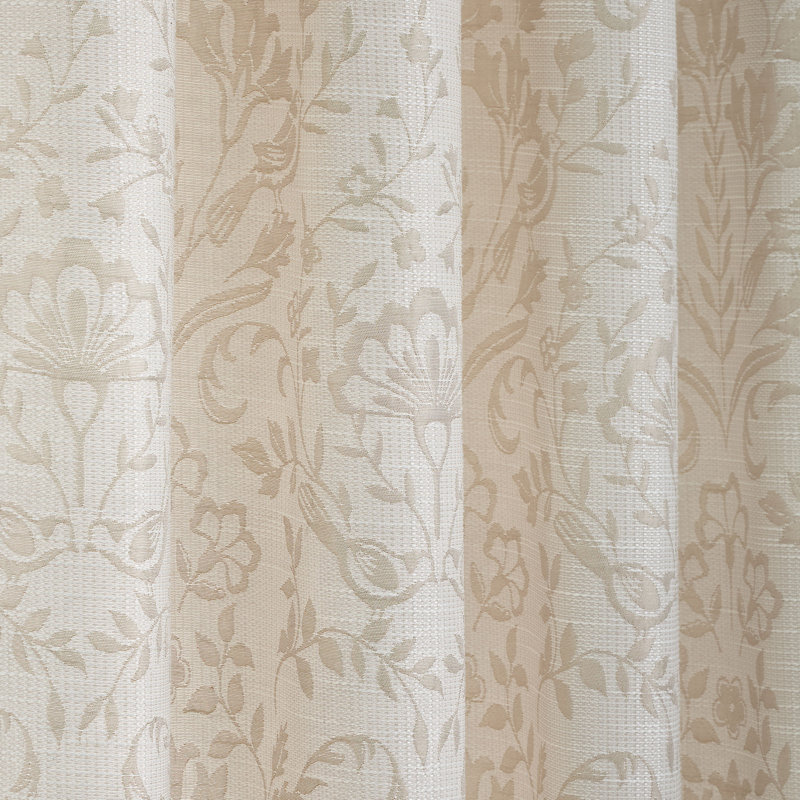 Lisburn Semi Sheer Curtain Pair, Width 168 x Drop 183 cm, Natural