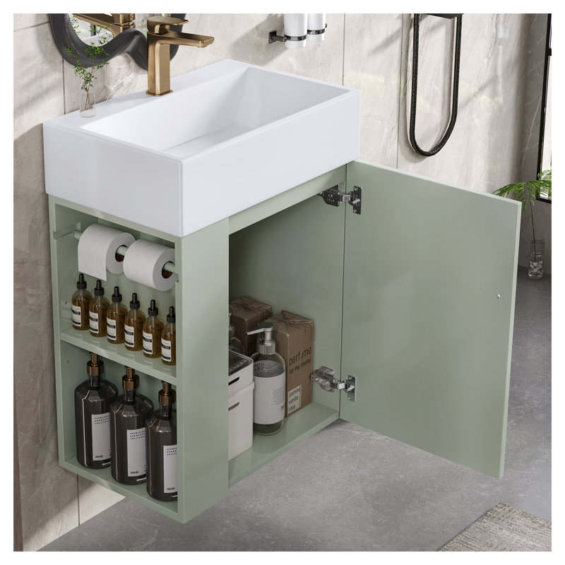 Meuble-lavabo de 20 po avec lavabo en céramique