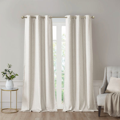 Paire de rideaux occultant en polyester Terase