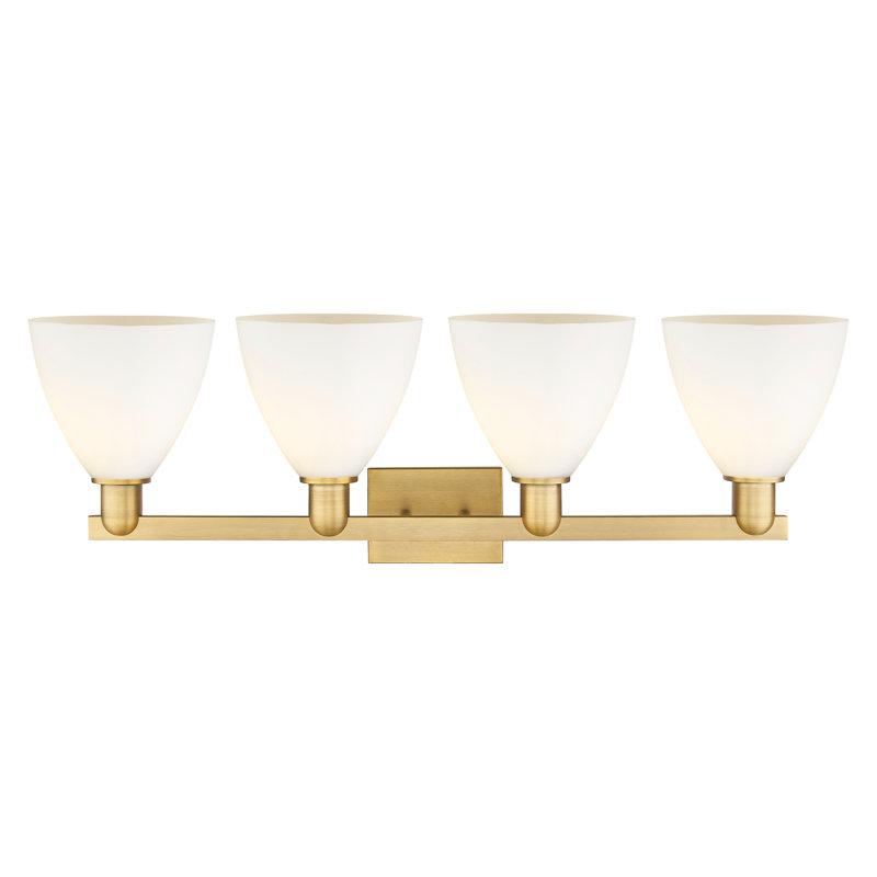 Luminaire de meuble-lavabo 4 lumières Arcadia - Herve, Laiton brossé