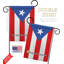 « porto rico of the world national », ensemble de 2 faces verticales en polyester 1 face 7 x 1 pi