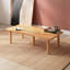 Table basse rectangulaire en bois massif Soho - Conception compacte pour le salon