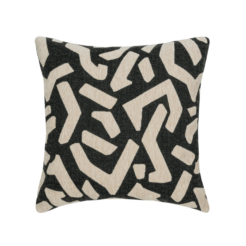 Fascination Sunbrella® Throw Square Indoor/Outdoor Pillow Cover & Insert by Elaine Smith, 20"H X 20"W, Caramel