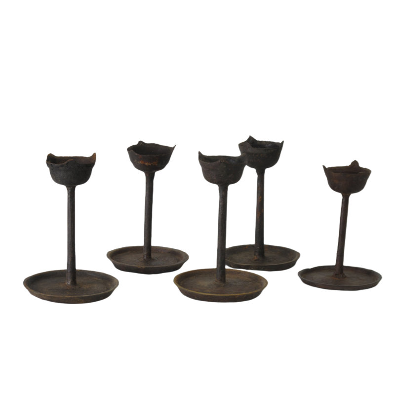 7'' H Iron Cast Tabletop Candlestick