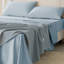Drap de coton Tencel double couture uni 4 pièces -107142699-107142697