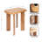 Vaux Rectangular Mango Wood Side Table