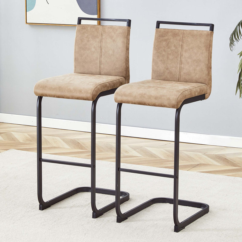 Tabouret de bar 42,5 po de hauteur Tech, ensemble de 2