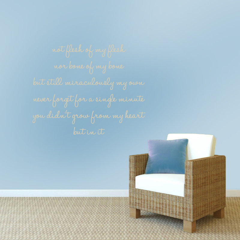 Décalcomanie murale creed d’adoption, Beige