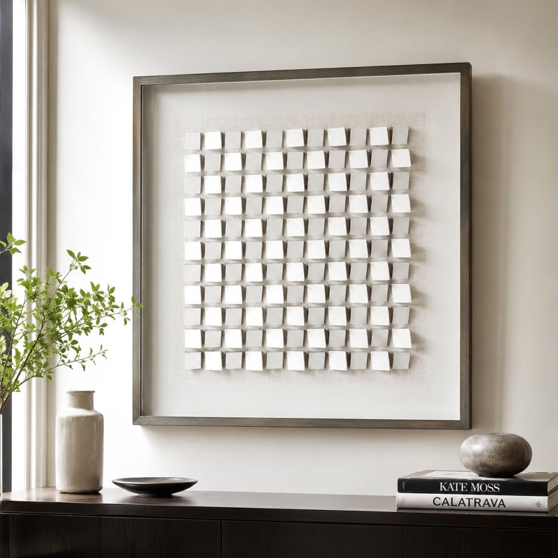 Handmade Modern Abstract Wall Decor on Resin