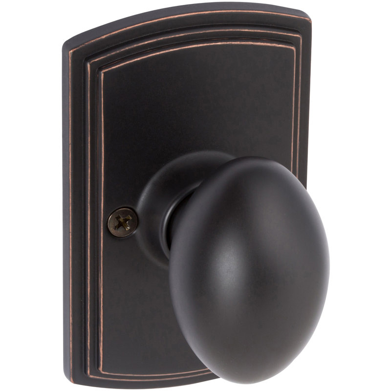 Callan Canova Dummy (Inactive) Door Knob Edged Bronze, Edged Oil Rubbed Bronze