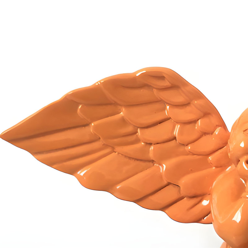 Statue Chubby Angel - un décor luxueux et minimaliste moderne pour la maison, Orange
