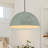 1-Light Dome Indian Gray Single Pendant 