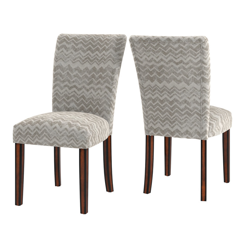 Chaise parsons Arkesha, Gris/Ivoire