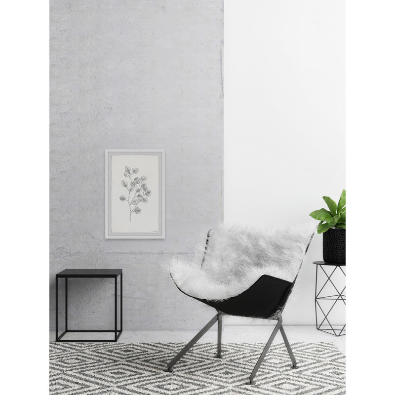 Eucalyptus Sketch III 1 Piece Single Picture Frame Painting, 20cm H x 30cm W