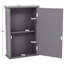 Kennedy 340mm W 530mm H Wall Mounted Required Medicine Cabinet with Mirror and Fixed Shelves