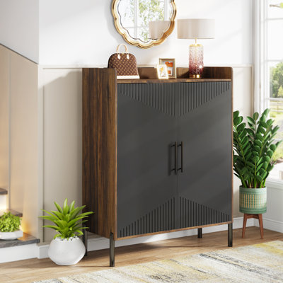 Armoire à chaussures pour 20 paires avec portes, armoire de rangement pour chaussures à 5 niveaux