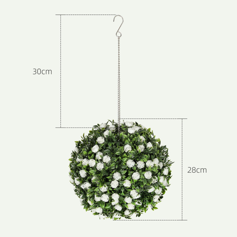 28.00cm Faux Plant in Macrame Hanger