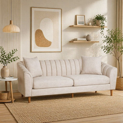 3-Seater Fabric Sofa