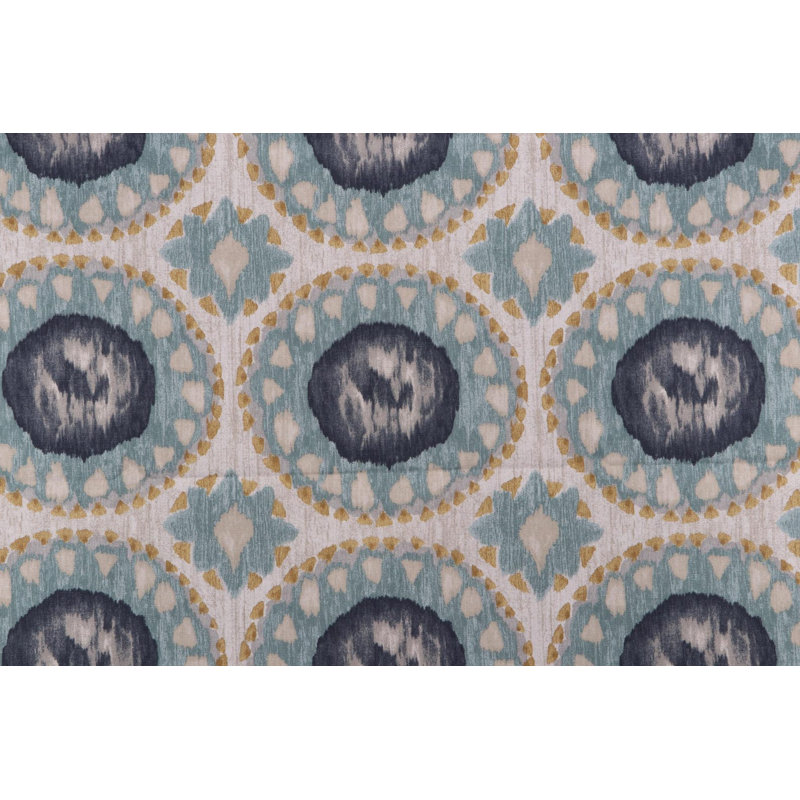 Housse de coussin médaillon turquoise, Rectangle H 12 po x l 19 po