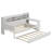 Wooden Daybed With Storage Shelves, Multi-Functional Bed With Trundle Bed And Study Desk-317264781