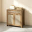 Buffet en rotin, armoire de rangement Farmhouse avec tablette réglable, armoire de cuisine Boho avec tiroir pour la salle à manger, la cuisine, le vestibule, le salon, le bois