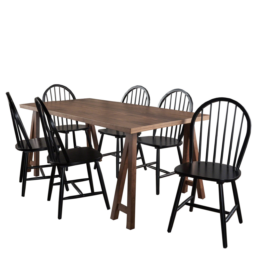 Pilla Cottage Faux Wood 7 Piece Dining Set Gracie Oaks Table 