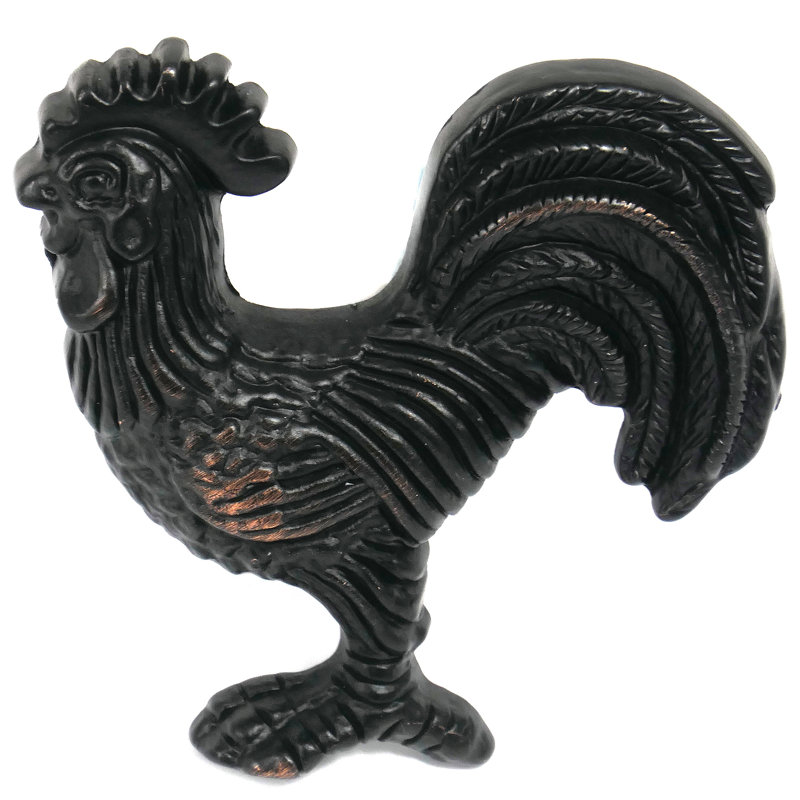 Oil Rubbed Bronze Rooster Novelty Cabinet Knob