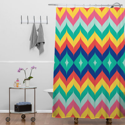 Rideau de douche simple chevron 5