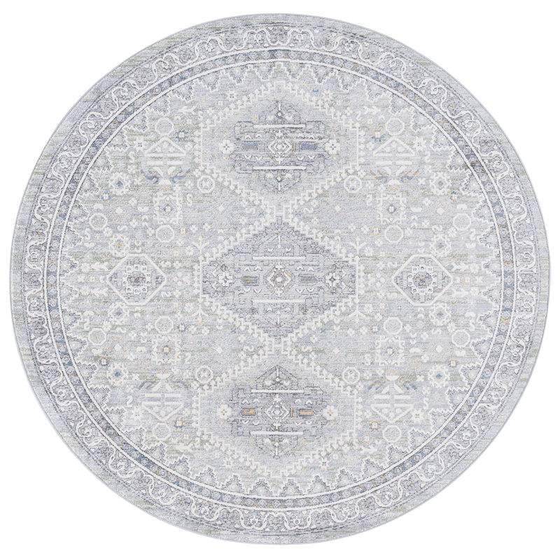 Clover Oriental Indoor Rug, Round 6'7"