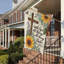 Drapeau croix de tournesol Christian, 35 x 24, pour décoration saisonnière