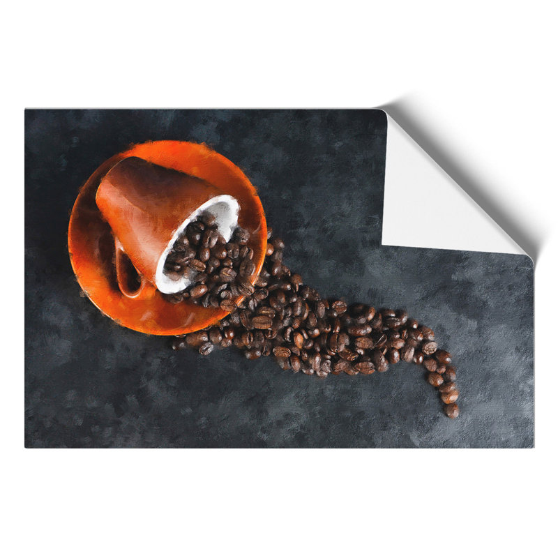 Coffee Beans Painting - Frameless Print, 42cm H x 59cm W x 0.1cm D