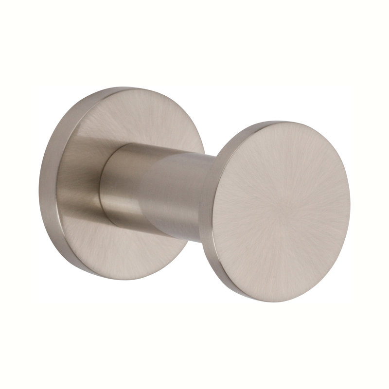 Kubic Single Robe Hook, Stain Nickel