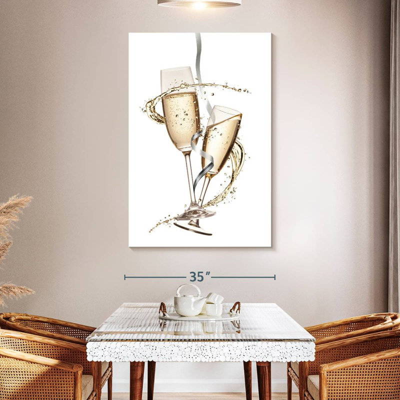 Yarlin Celebratory Champagne, 51" H x 34" W
