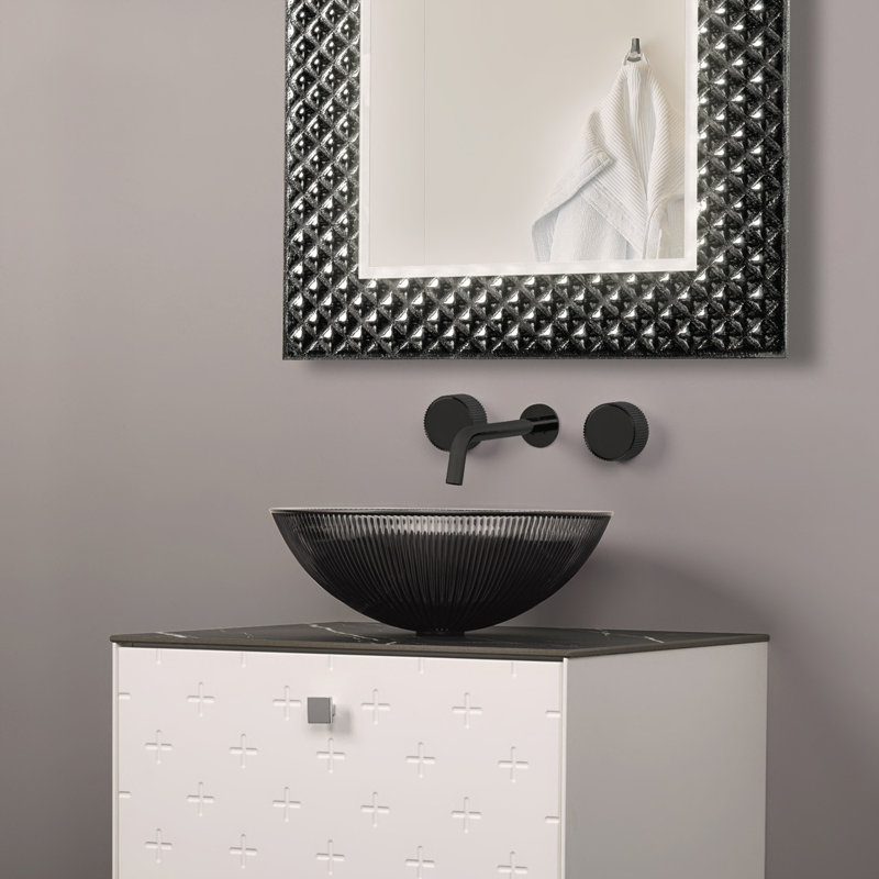 Primo Luxury Wall-Mount Bathroom Faucet, Black